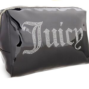 NEW- Juicy Couture Glossy Black Cosmetic Case